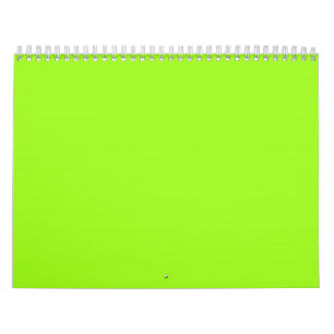 Calendrier Arrière - plans verts de Chartreuse sur un calendr