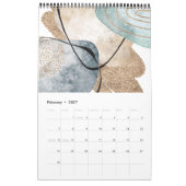 Calendrier Art Abstrait 2025 de luxe (Feb 2027)