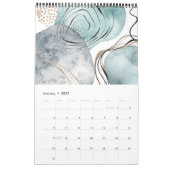 Calendrier Art Abstrait 2025 de luxe (Jan 2027)