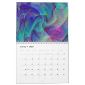 Calendrier Art Abstrait Cool en cours d'exécution (Jan 2026)