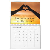 Calendrier Art Abstrait Gold Red Blue Cool 2023 (Feb 2026)