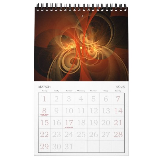 Calendrier Art Abstrait moderne 2020 (Mar 2026)