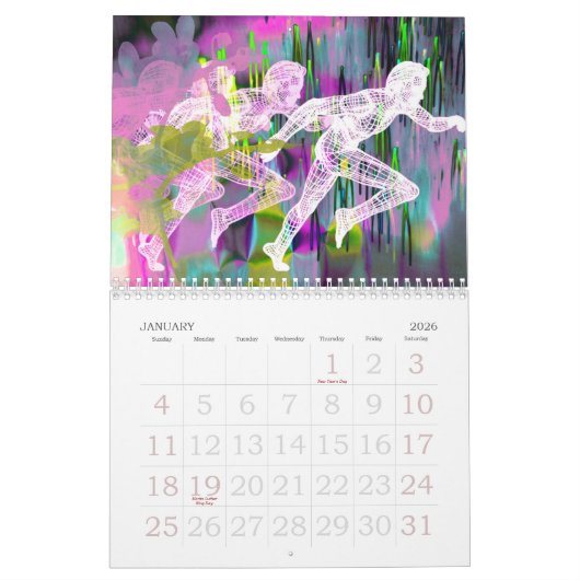 Calendrier Art africain (Jan 2026)
