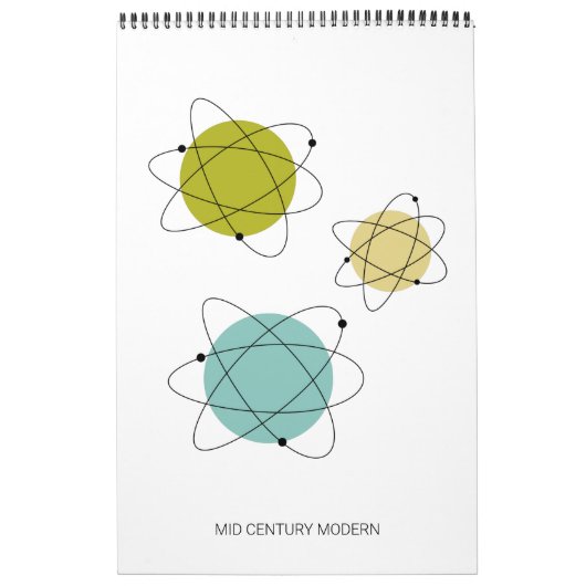 Calendrier Art atomique moderne du milieu du siècle (Protection)