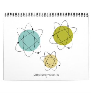 Calendrier Art atomique moderne du milieu du siècle