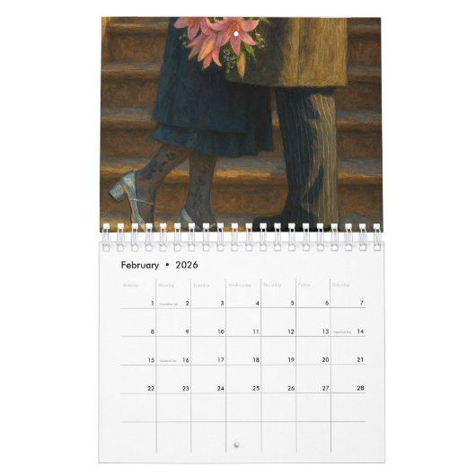 Calendrier art calendar  (Feb 2026)