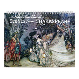 Calendrier Art de cru de Shakespeare d'Arthur Rackham