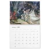 Calendrier Art de cru de Shakespeare d'Arthur Rackham (Jan 2027)