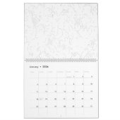 Calendrier Art de ligne, Catskill White, Imaginaire (Jan 2026)