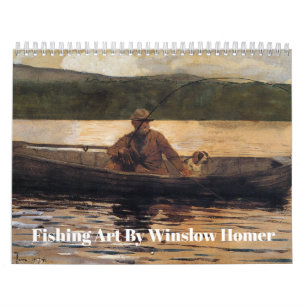 Calendrier Art de pêche par Winslow Homer