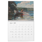 Calendrier Art de pêche par Winslow Homer (Mar 2027)