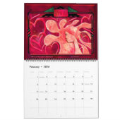 Calendrier Art Déco - 12 mois - Personnalisé (Feb 2026)