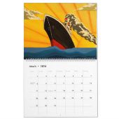 Calendrier Art Déco 2020 (Mar 2026)