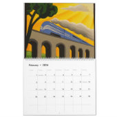 Calendrier Art Déco 2020 (Feb 2026)