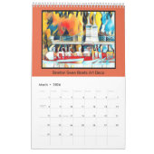 Calendrier Art déco Bateaux à cygne Boston (Mar 2026)