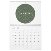 Calendrier Art Déco Élégante Année complète (Mar 2026)