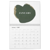 Calendrier Art Déco Élégante Année complète (Jan 2027)