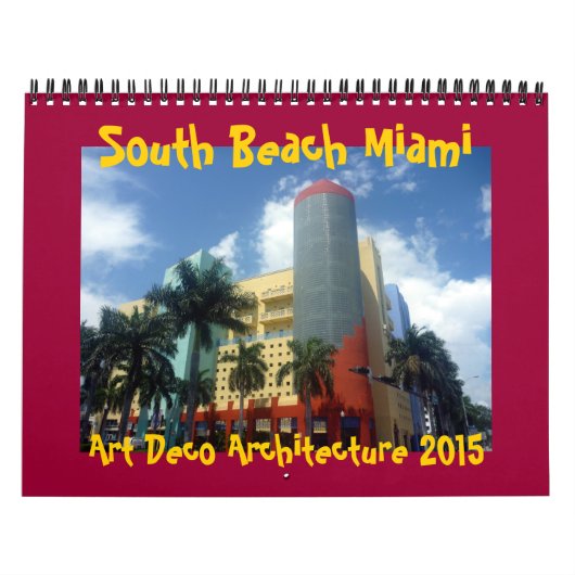 Calendrier art déco Miami 2015 (Protection)