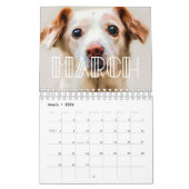 Calendrier Art déco script photo de famille 20233 (Mar 2026)