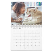 Calendrier Art déco script photo de famille 20233 (Jan 2026)