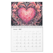 Calendrier Art des coeurs (Jan 2027)
