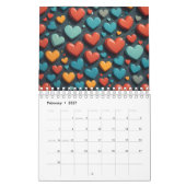 Calendrier Art des coeurs (Feb 2027)