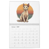 Calendrier Art d'humour de chat Sphynx | Conception de citati (Jan 2027)