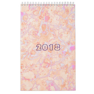 Calendrier Art du marbre rétro personnalisé