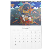 Calendrier art du paro dzong bhutan (Feb 2027)