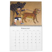 Calendrier art dzong du Bhoutan (Feb 2027)