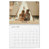 Calendrier Art ethnique tribal amérindien vintage (Jan 2027)