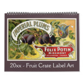Calendrier Art Étiquette Fruit Crate (Protection)