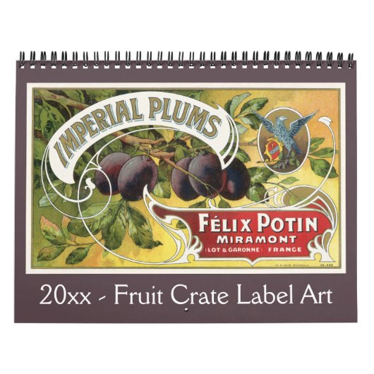Calendrier Art Étiquette Fruit Crate (Protection)