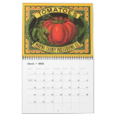Calendrier Art Étiquette Fruit Crate (Mar 2026)