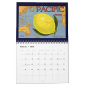 Calendrier Art Étiquette Fruit Crate (Feb 2026)