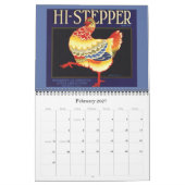 Calendrier Art Étiquette vintage Fruit Crate (Feb 2027)