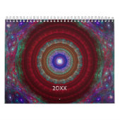 Calendrier Art Fractal coloré - (Protection)