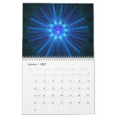 Calendrier Art fractal coloré (Jan 2027)