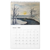 Calendrier Art in Review Page simple - Petit calendrier, (Jan 2026)