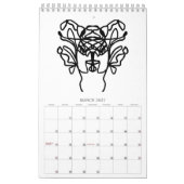 Calendrier art line calendar (Mar 2027)