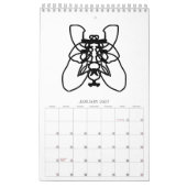 Calendrier art line calendar (Jan 2027)