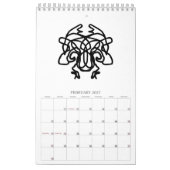 Calendrier art line calendar (Feb 2027)