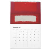Calendrier Art Mark Rothko dans le style numérique (Feb 2027)