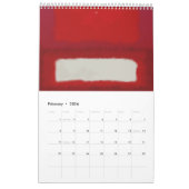 Calendrier Art Mark Rothko dans le style numérique (Feb 2026)
