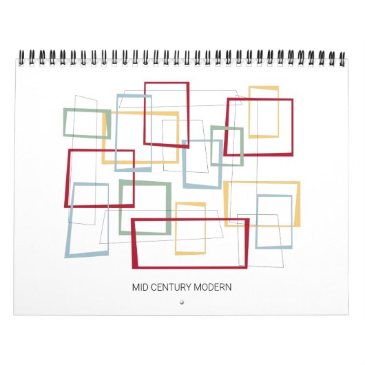 Calendrier Art moderne du milieu du siècle (Protection)