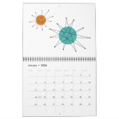 Calendrier Art moderne du milieu du siècle (Jan 2026)