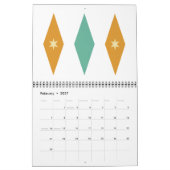 Calendrier Art moderne du milieu du siècle (Feb 2027)