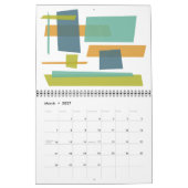 Calendrier Art moderne du milieu du siècle (Mar 2027)