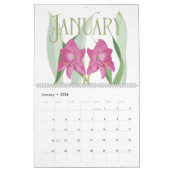 Calendrier Art Nouveau Retro Floral Botanique (Jan 2026)