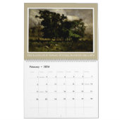 Calendrier Art peintre américain du XIXe siècle (Feb 2026)